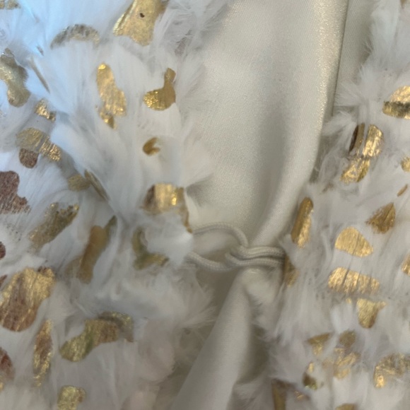 NWT Howard’s Crop Sleeve Blazer White/Gold Size S/M - Picture 5 of 7